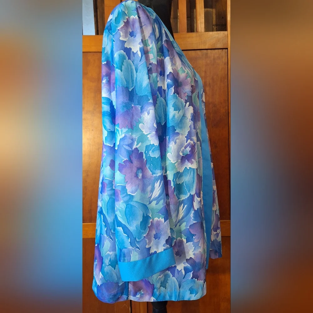 🪻NWT BLAIR women's floral kimono jacket. Size 1X - Picture 2 of 5